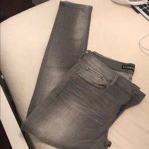 Like new gray jean legging